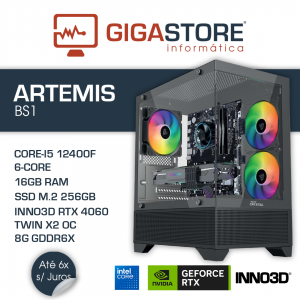 Desktop Gaming ARTEMIS-BS1 I5 12400F 16GB RAM 256GB  SSD + 512GB SSD W11